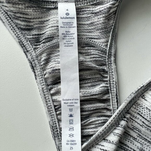 Lululemon Our Sport Tank Tiger Space Dye Size 4 - Picture 4 of 4